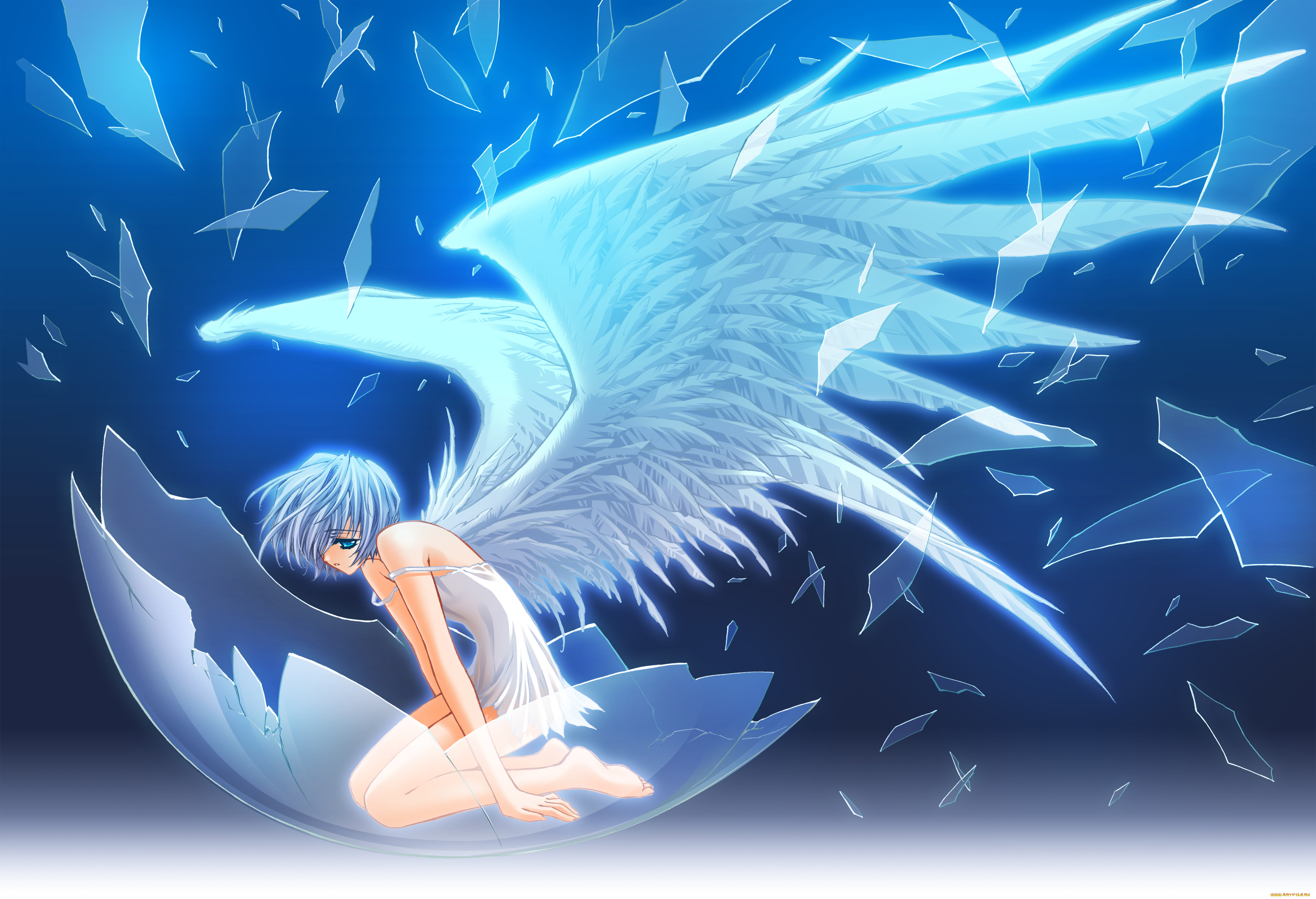 Рисунок ангела аниме